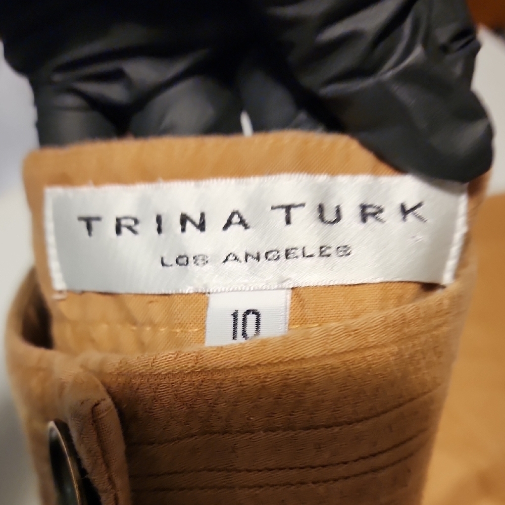 Trina Turk Women's Tan Wide Leg Pants - Picture 2 of 9